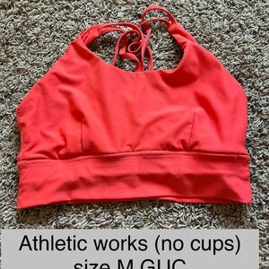 Athletic Works Red Sports Bra size M